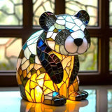 Loustic – Maagiline panda lamp värvilisest klaasist
